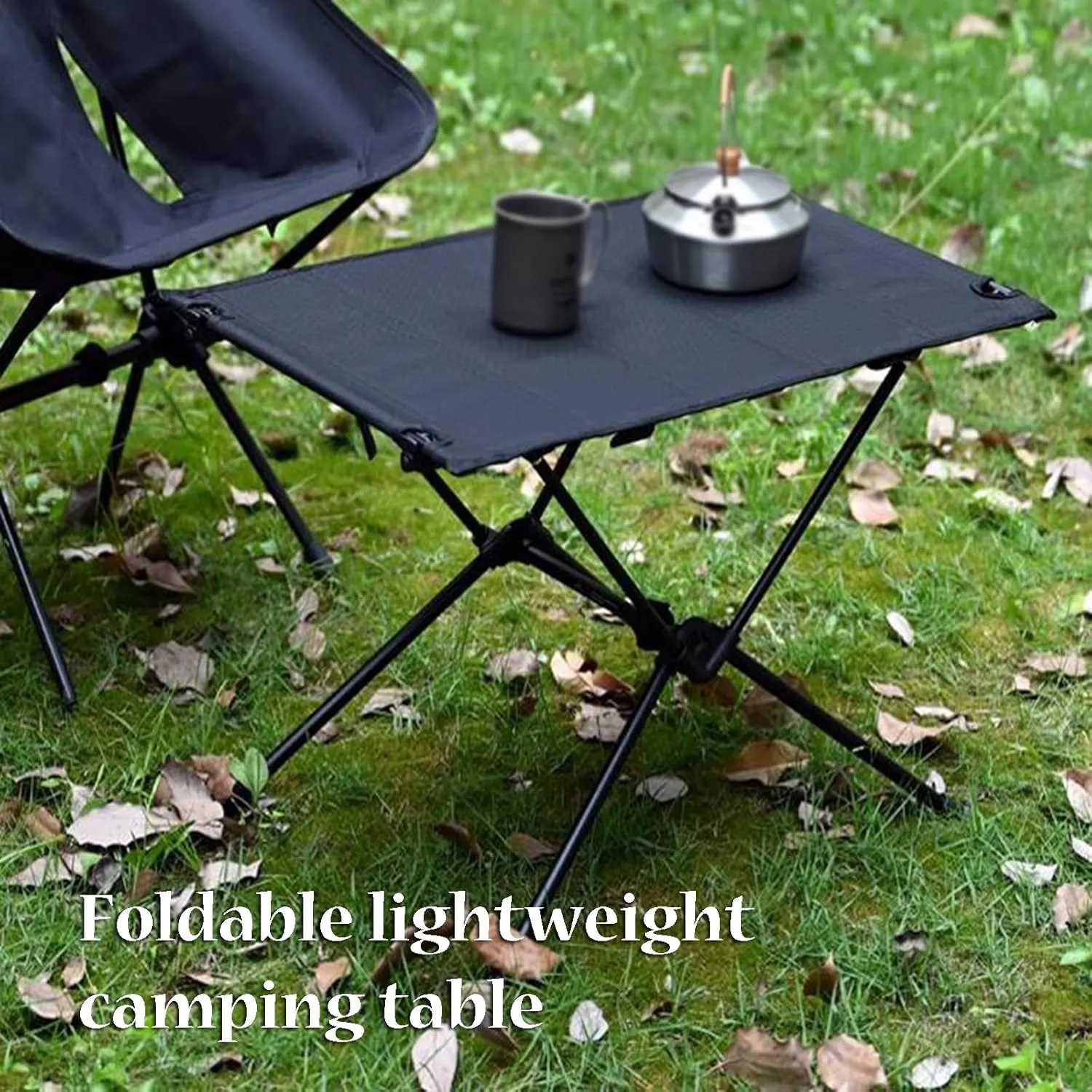 Lightweight Camping Table Cloth Roll-Up Picnic Tables Aluminum Frame Foldable Camping Table Easy to Assembly for Outdoor