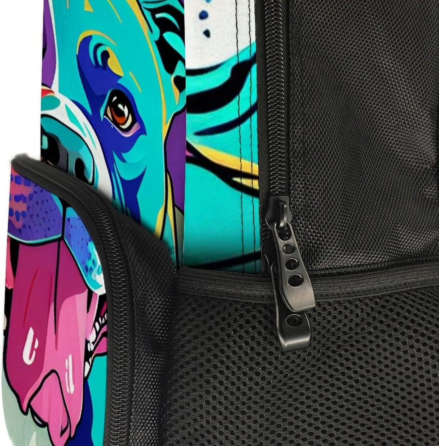 Lightweight Daypack for Camping Business Walking Cycling - Large Capacity Anti-Theft Multipurpose Bookbag, American Pit Bull Terrier Dog Art Gym Outdoor Hiking Backpack
