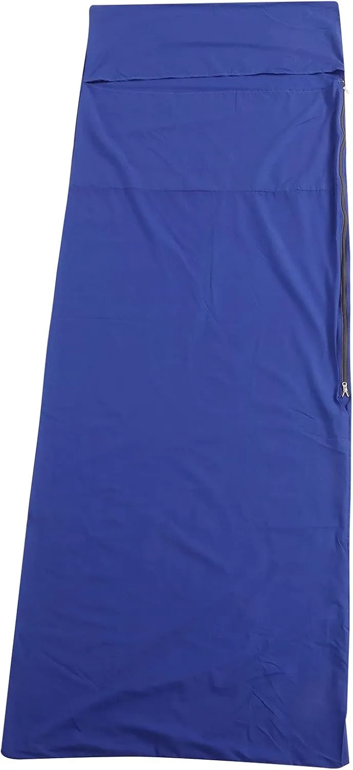 Lightweight Portable Camping Sleeping Bag Liner Hotel AntiDirty Sheets for Adults Blue
