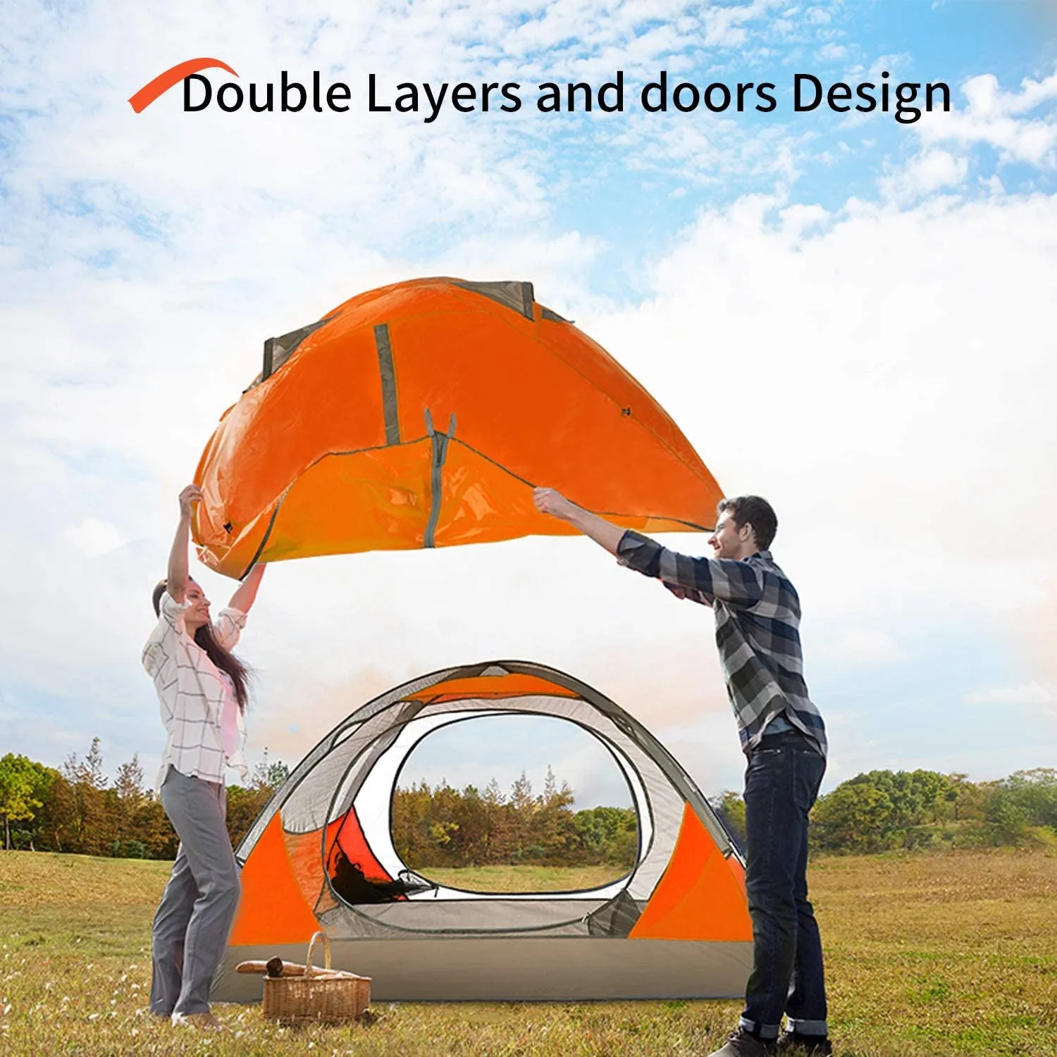 Lightweight Waterproof 2-4 Person for Camping Tent
