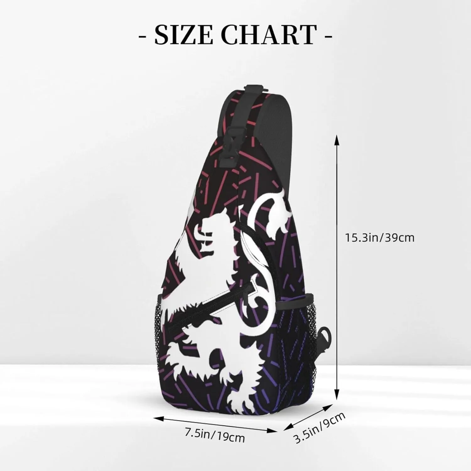 Lion Rampant Scotland Small Crossbody Backpack Sling Bag For Men Women Mini One Shoulder Chest Bags Gym Sport Travel Hiking Daypack