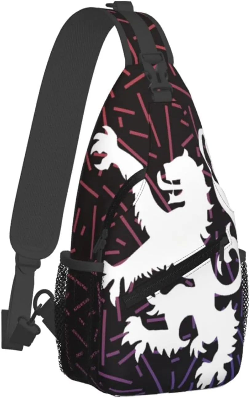 Lion Rampant Scotland Small Crossbody Backpack Sling Bag For Men Women Mini One Shoulder Chest Bags Gym Sport Travel Hiking Daypack