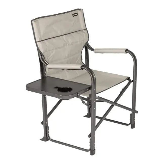 Lippert 2021123280 Scout Plus Director Chair with Side Table - Dark Gray