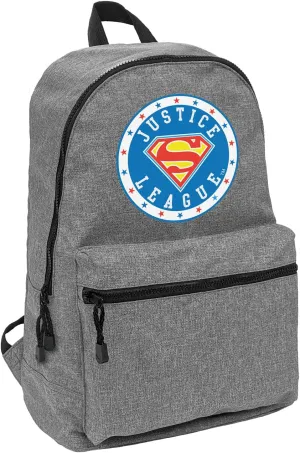 LOGOVISION Justice League Superman Athletic Logo Lightweight Backpack for Work School Daily Use Packable for Travel