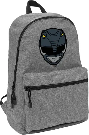 LOGOVISION Power Rangers Black Ranger Helmet Lightweight Backpack for Work School Daily Use Packable for Travel