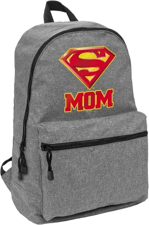 LOGOVISION Superman Super Mom Shield Logo Lightweight Backpack for Work School Daily Use Packable for Travel