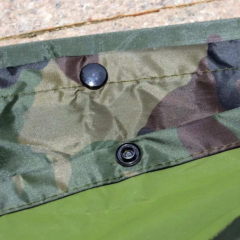 LOOGU Camo Rain Poncho with Hood Waterproof Lightweight Raincoat Rain Gear Men Women Outdoor Camping Hunting Hiking Fishing