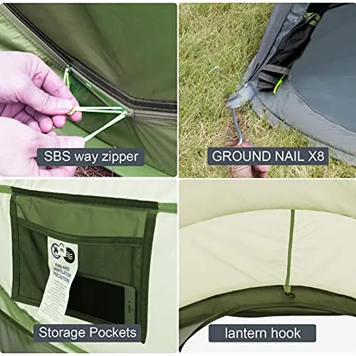 Lothren 4 Person Waterproof Pop Up Tent