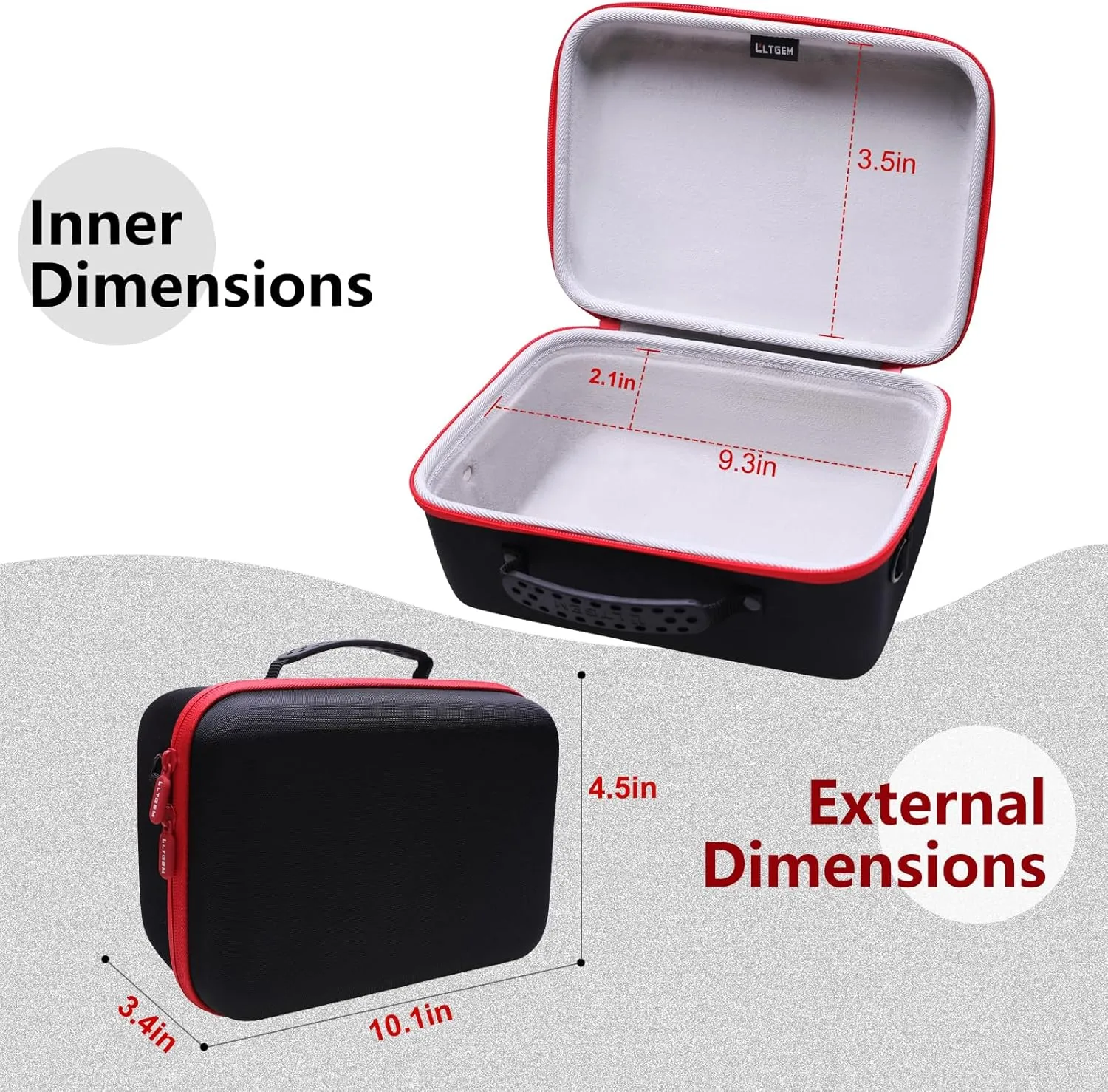 LTGEM Case Compatible with Ultimate Ears EPICBOOM Portable Speaker with Shoulder Strap, Gray