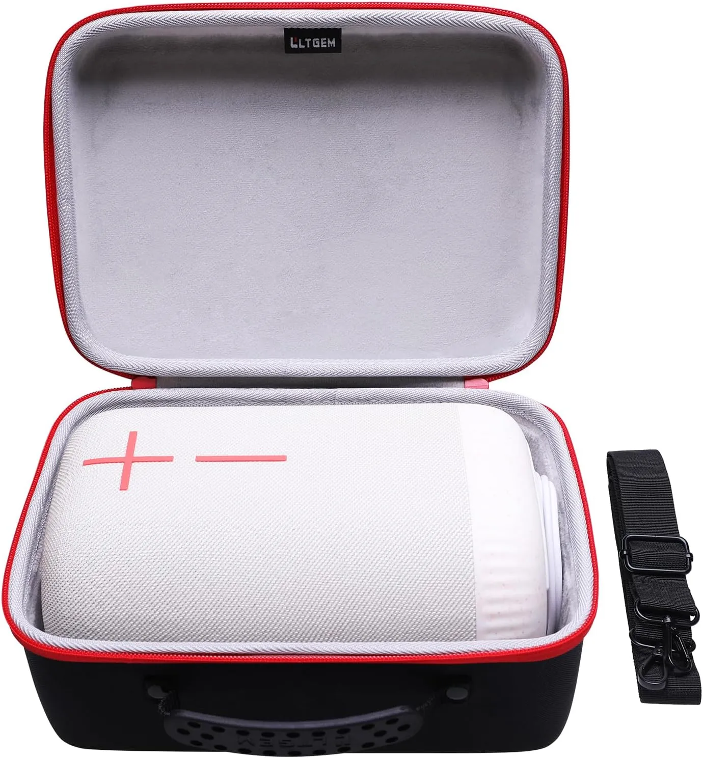 LTGEM Case Compatible with Ultimate Ears EPICBOOM Portable Speaker with Shoulder Strap, Gray