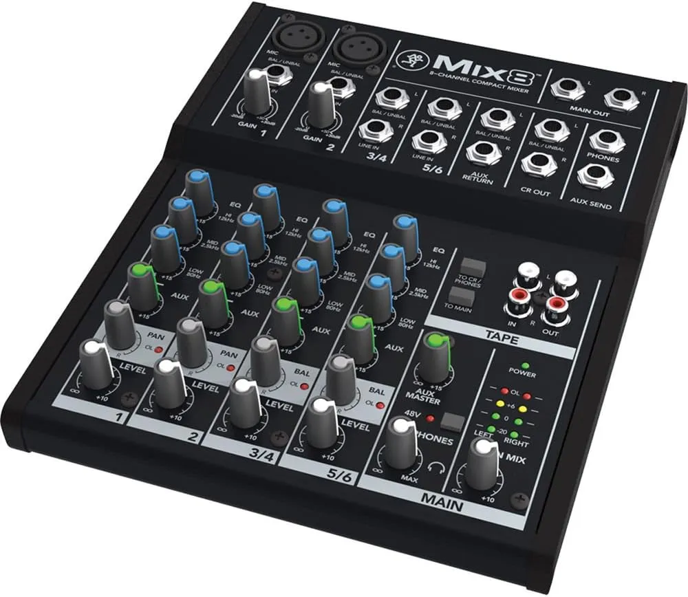 Mackie Mix8 8-Channel Compact Mixer