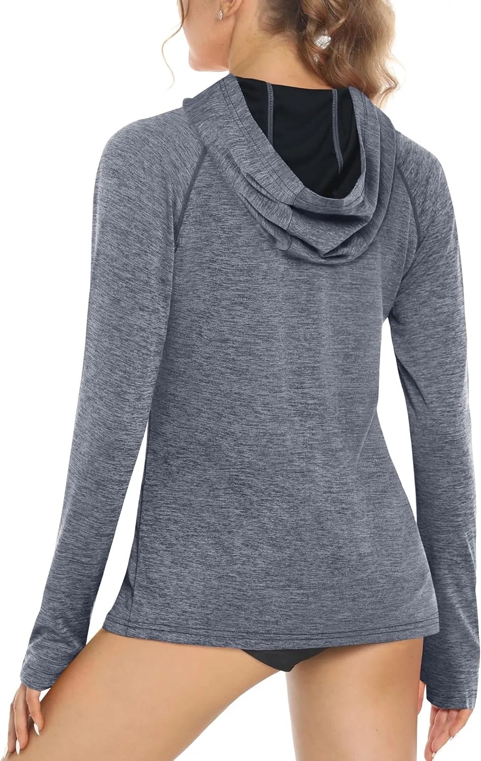 MAGCOMSEN Women's Sun Protection Hoodie Shirts UPF 50  Long Sleeve Top Quick Dry Lightweight for Hiking Athletic