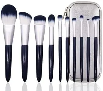 Makeup Brush 10 Pieces Foundation Makeup Brushes Set Eyeshadow Powder Wood Handle Concealer Cosmetic Eyebrow Eyelash Beauty Tool (Color : C, Size : 10pcs)