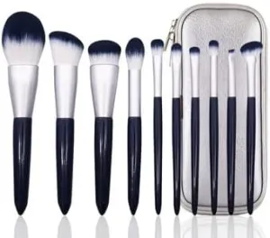 Makeup Brush 10 Pieces Foundation Makeup Brushes Set Eyeshadow Powder Wood Handle Concealer Cosmetic Eyebrow Eyelash Beauty Tool (Color : C, Size : 10pcs)