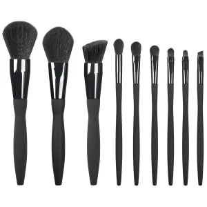 Makeup Brushes Set,9 pcs Premium Cosmetic Make Up Brushes Foundation withTravel Makeup Bag (9 makeup brushes,Black)