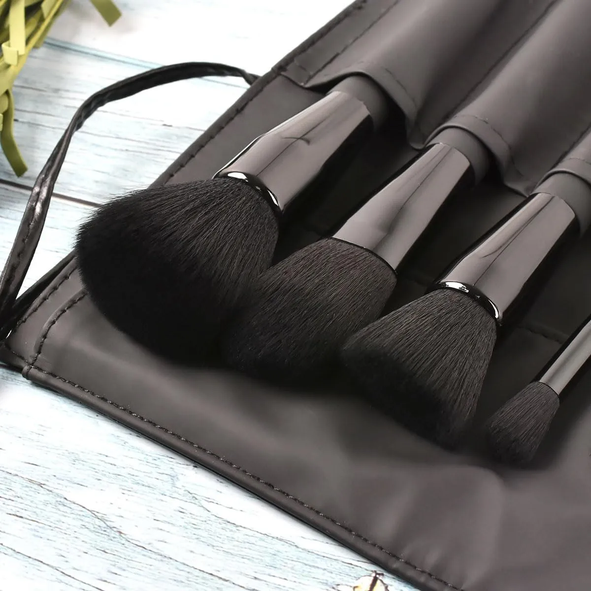 Makeup Brushes Set,9 pcs Premium Cosmetic Make Up Brushes Foundation withTravel Makeup Bag (9 makeup brushes,Black)