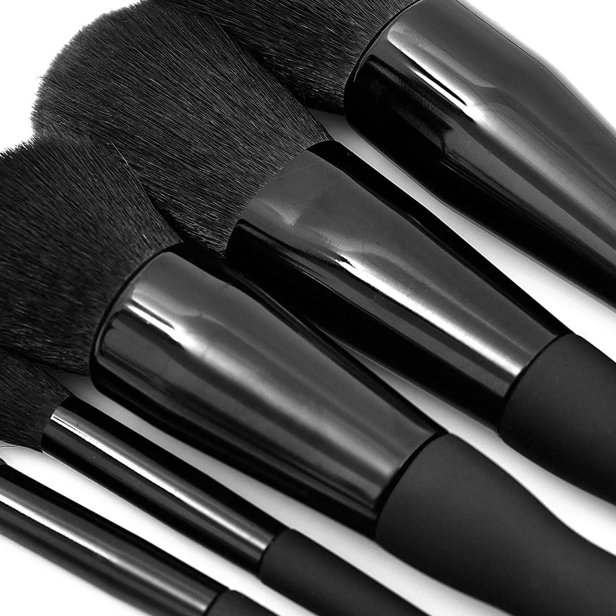 Makeup Brushes Set,9 pcs Premium Cosmetic Make Up Brushes Foundation withTravel Makeup Bag (9 makeup brushes,Black)