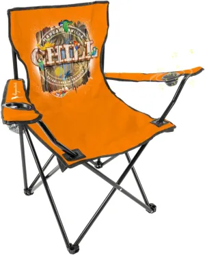 Margaritaville Folding Chair with Wireless Speakers, Beach Chair with Waterproof Wireless Speakers, 5 Hour Playback Time, 20 Foot Bluetooth Range, Cup Holder, Backpack, Padded Head and Neck Rest
