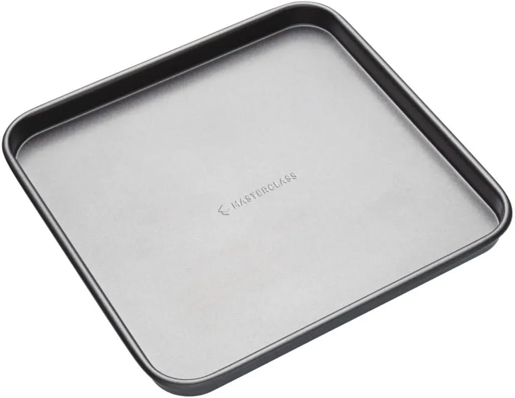 Master Class 26cm/10 Non-Stick Square Baking Tray Sheet Pan | Ideal for Making Swiss Rolls Flapjacks Pastries Grilling or Roasting