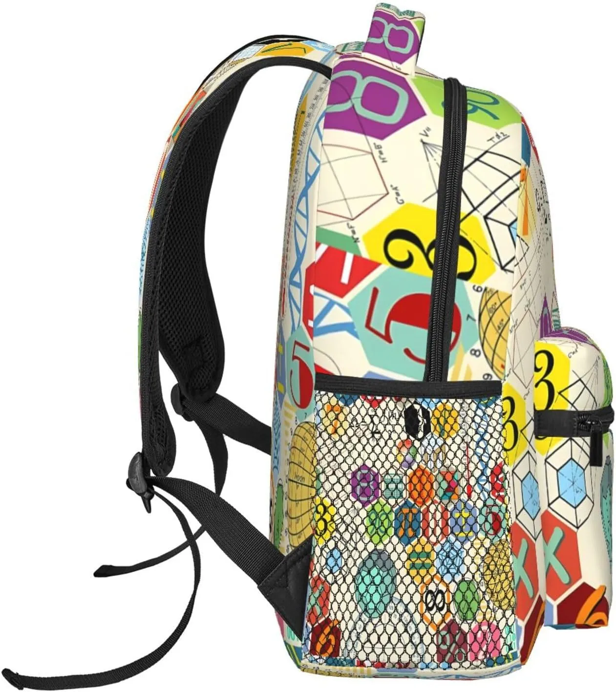 Math Formula Symbols Casual Backpack Sport Backpacks Work Travel Rucksack Lightweight Laptop Daypack Adjustable Straps Bags with Pockets for Cycling Hiking