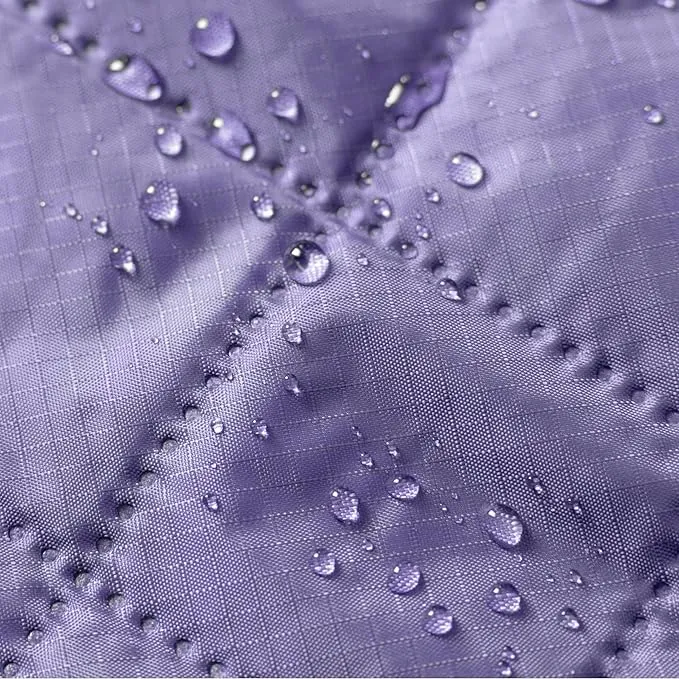Mellowdy Easy-Carry Outdoor Blanket - Waterproof, Windproof, Warm, Utility Blanket for Camping, Picnic, Stadium, Beach, Gameday, Travel, Foldable with Carrying Bag (Lilac Purple,55x80 inch)