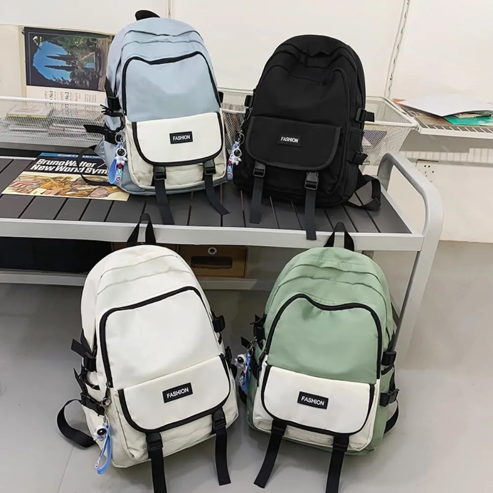 Men's and Women's Fashion Casual Large-capacity Backpack Ultra-light Wear-resistant Backpack Waterproof Travel Bag (Blue,Large)