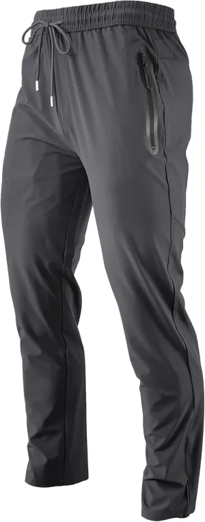 Men's Athletic Hiking Pants Lightweight Quick Dry Travel Fishing Joggers Running Workout Active Track Pants