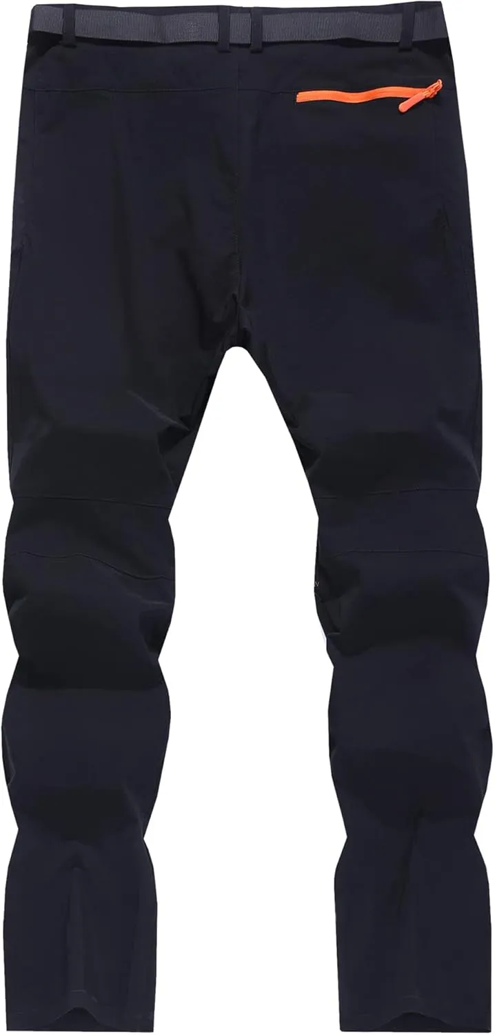 Men's Hiking Cargo Pants Quick-Dry Outdoor Water Resistant Lightweight Mountain Breathable Zipper Pocket Work Pants