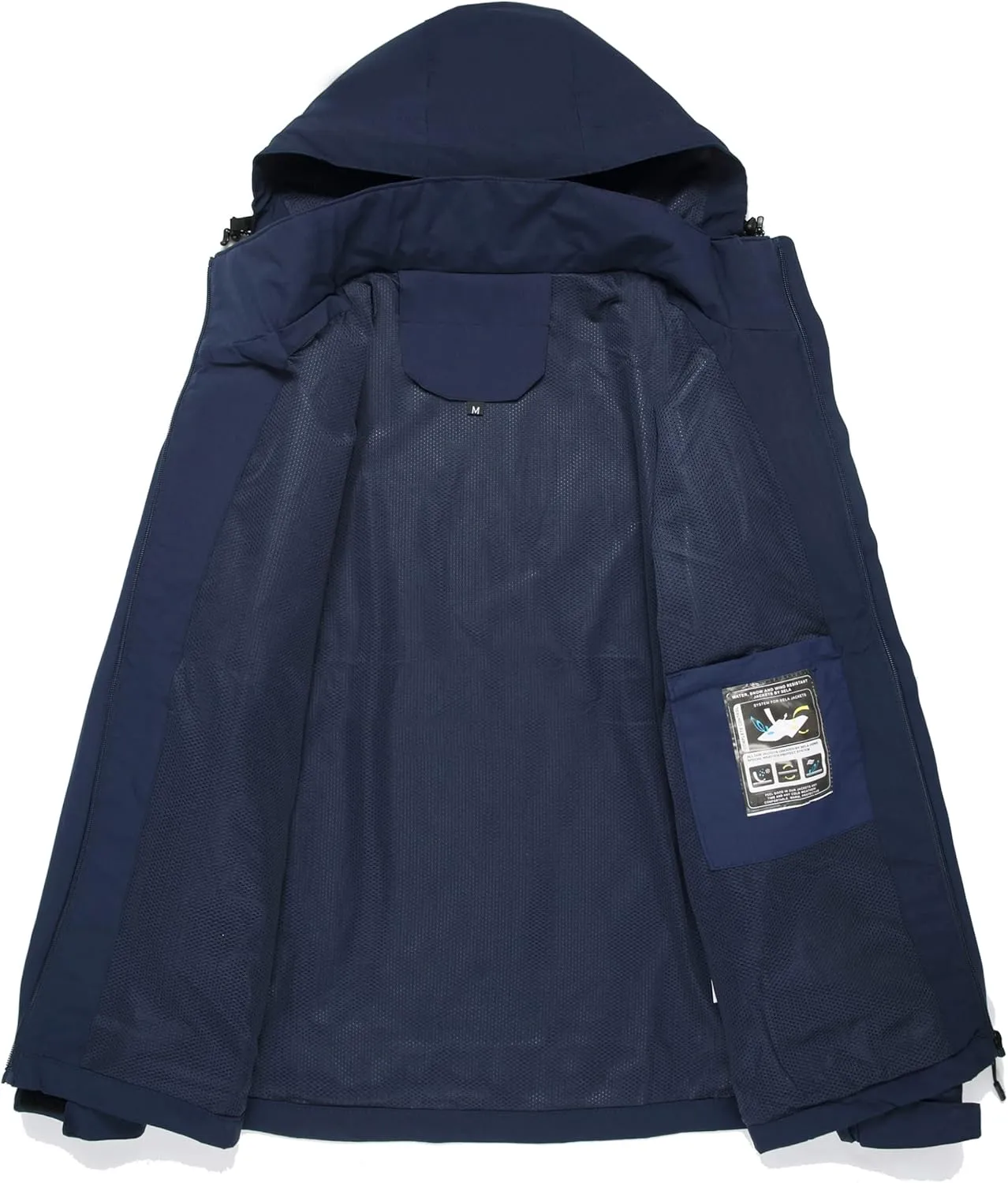Men's Lightweight Waterproof Rain Jacket,Shell Hooded Outdoor Raincoat Hiking Windbreake jacket