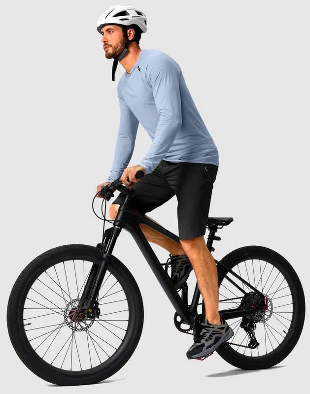 Men's Mountain Bike Shorts Stretch Cycling Biking Bicycle Quick Dry Hiking Shorts for Men Zipper Pockets