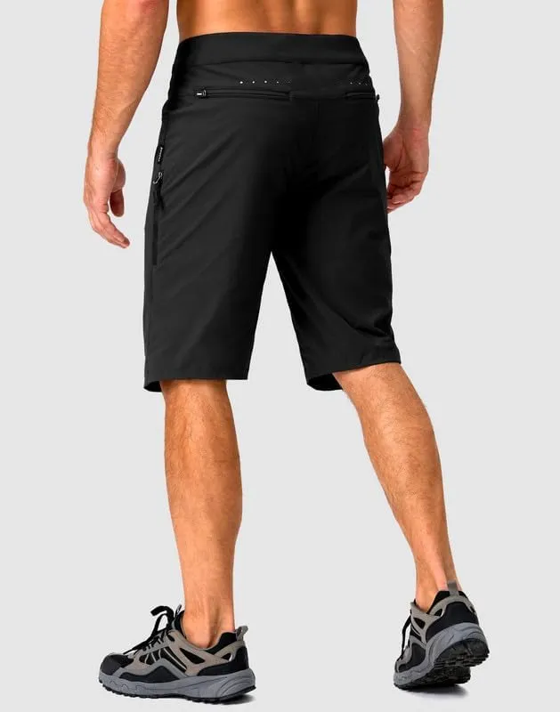 Men's Mountain Bike Shorts Stretch Cycling Biking Bicycle Quick Dry Hiking Shorts for Men Zipper Pockets