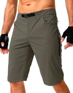 Men's Mountain Bike Shorts Stretch Cycling Biking Bicycle Quick Dry Hiking Shorts for Men Zipper Pockets