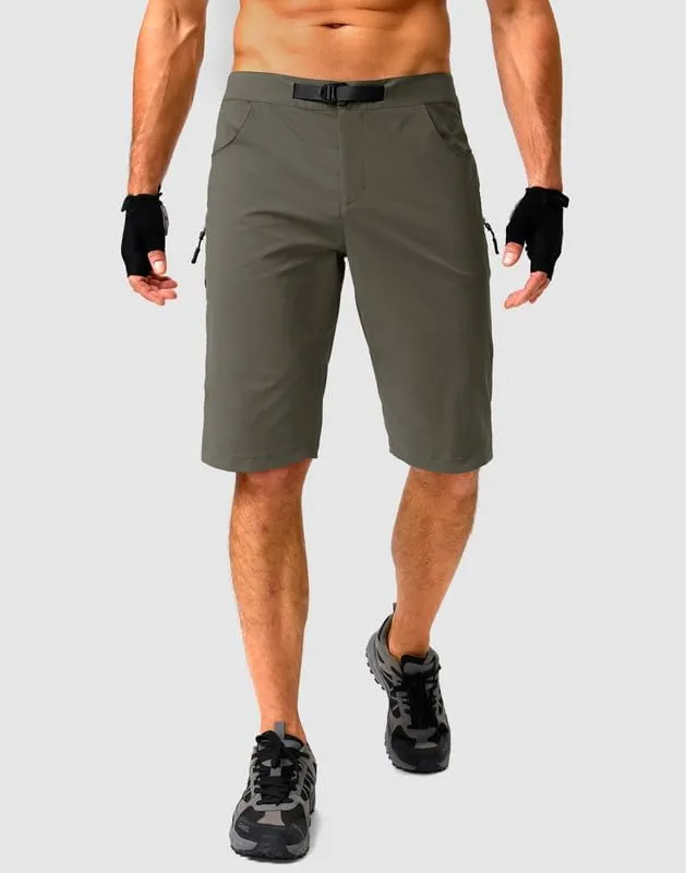 Men's Mountain Bike Shorts Stretch Cycling Biking Bicycle Quick Dry Hiking Shorts for Men Zipper Pockets