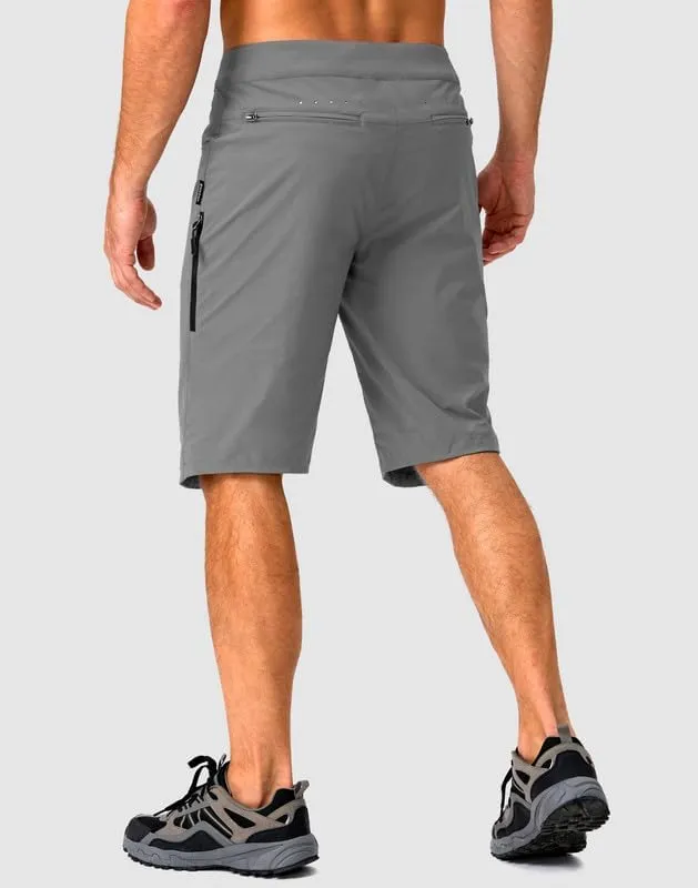 Men's Mountain Bike Shorts Stretch Cycling Biking Bicycle Quick Dry Hiking Shorts for Men Zipper Pockets