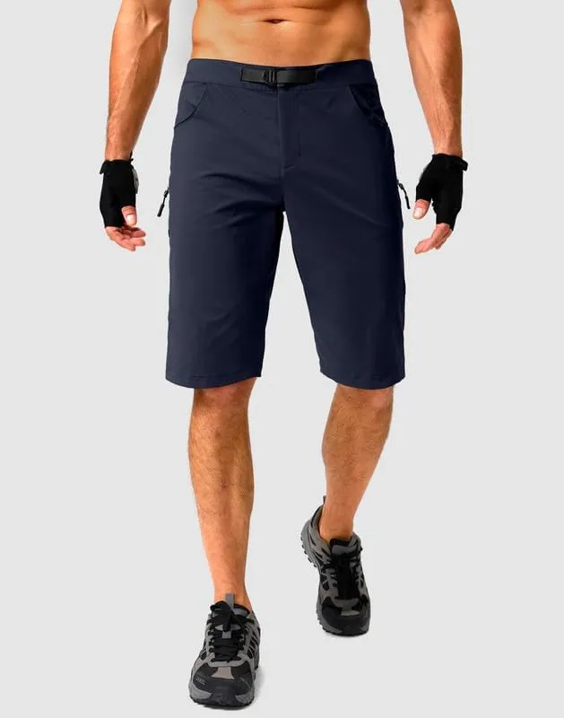 Men's Mountain Bike Shorts Stretch Cycling Biking Bicycle Quick Dry Hiking Shorts for Men Zipper Pockets