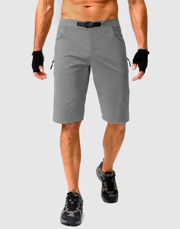 Men's Mountain Bike Shorts Stretch Cycling Biking Bicycle Quick Dry Hiking Shorts for Men Zipper Pockets