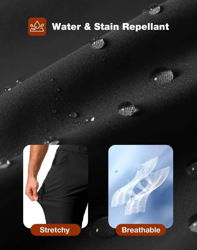 Men's Mountain Bike Shorts Stretch Cycling Biking Bicycle Quick Dry Hiking Shorts for Men Zipper Pockets