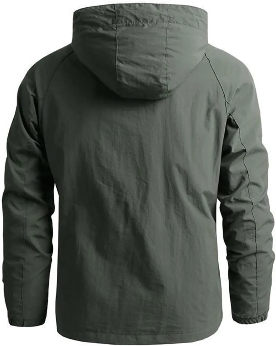 Mens Waterproof Rain Jacket Lightweight Packable Breathable Hooded Shell Jacket Windproof Durable for Hiking Travel Outdoor