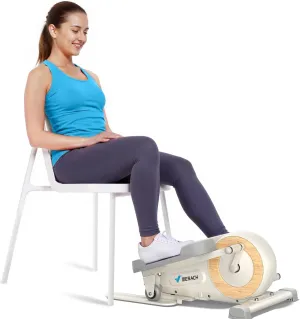 MERACH Under Desk Elliptical Machine, Ellipse Leg Exerciser as Seen on TV - Electric Seated Pedal Exerciser with 8 Resistance Levels, Quiet & Portable Pedal Exerciser for Seniors & Adults