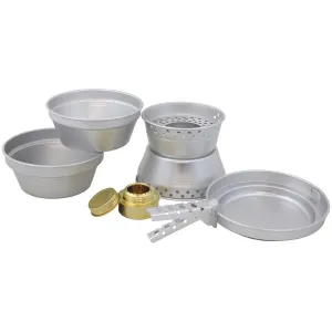 MFH PREMIUM cooking set aluminum lightweight outdoor camping mess kit burner