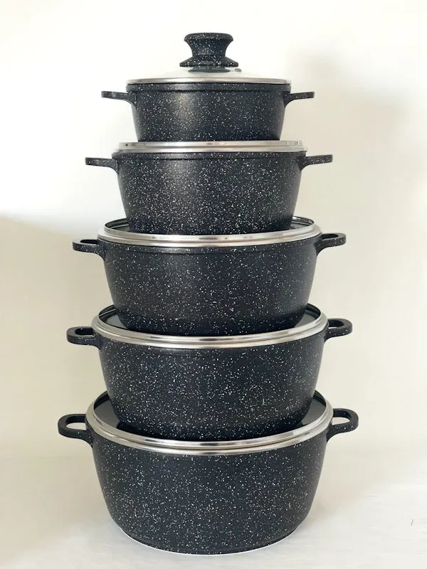 MGC 10-Piece Marble Cookware Set
