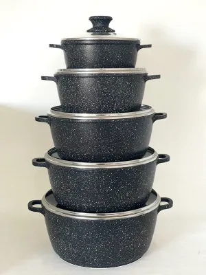 MGC 10-Piece Marble Cookware Set