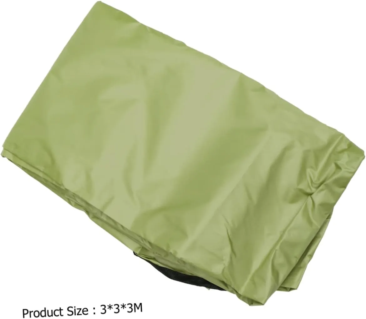 Mikikit Pop up Canopy Tent Cover 3m Triangle Tarp Camping Tarp Under Tent Sun Shelter Garden Pool Shade Sail