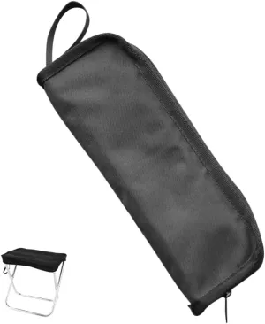 Mikikit Small Portable Bench Camping Chair Folding Stool Travel Stool Camping Supplies
