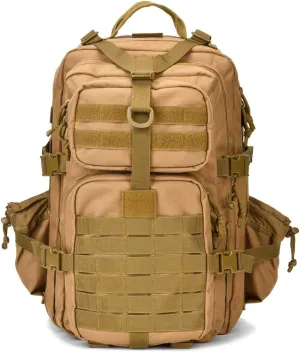 Military Tactical Backpack Small 3 Day Assault Pack Army Molle Bag Backpacks Brown
