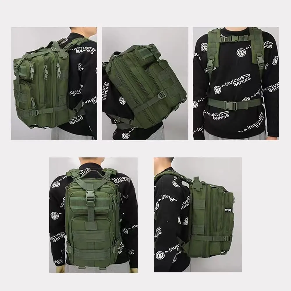 Military Tactical Camo Backpack for Men 40L Large Waterproof Camo Backpack for Hunting Tactical Travel Backpack (Black Python Pattern)