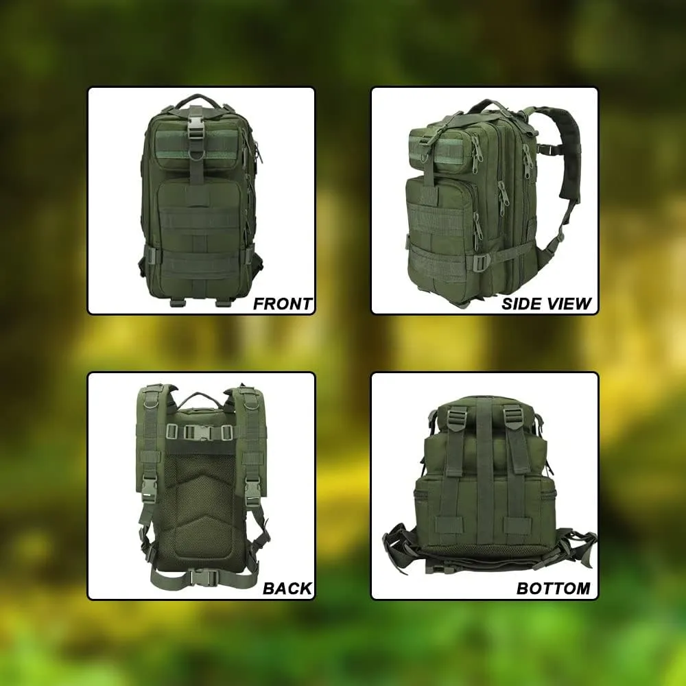 Military Tactical Camo Backpack for Men 40L Large Waterproof Camo Backpack for Hunting Tactical Travel Backpack (Black Python Pattern)
