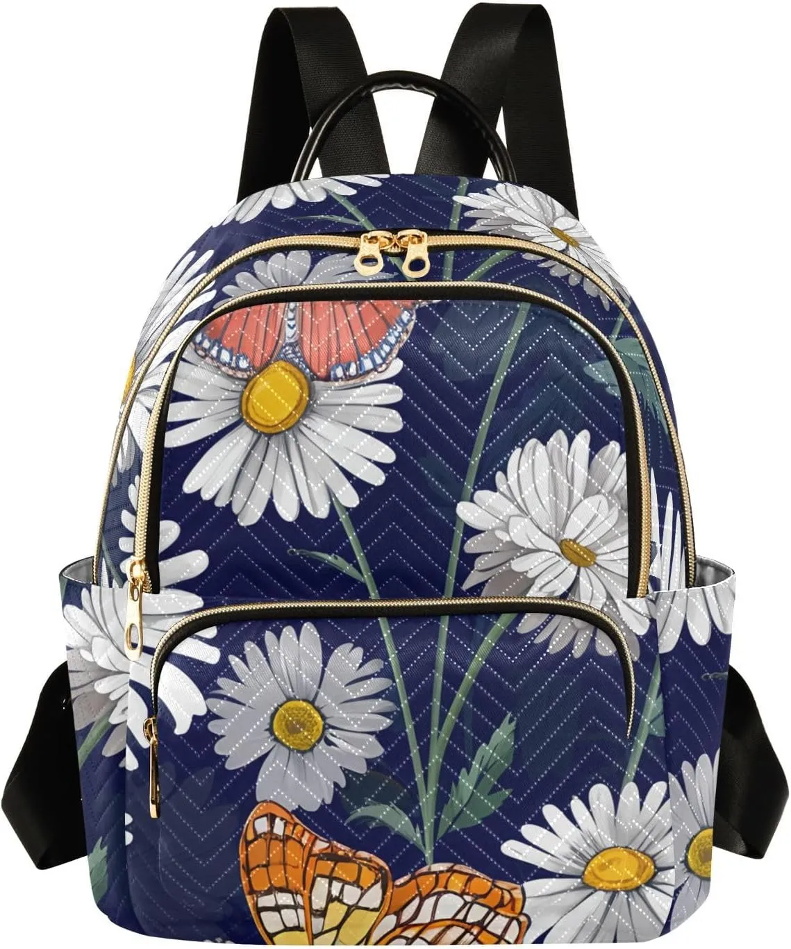 Mini Backpack for Women Daisy Flutter Mini Backpack Purse Lightweight Small Daypack, 14L