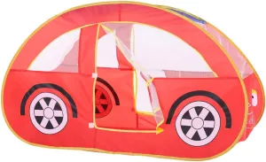 Mipcase Red Mesh Play Tent Foldable Indoor Castle for Portable Car Game House with Ocean Ball Pool for Ages Easy Setup and Clean Sparks Creativity and Imagination