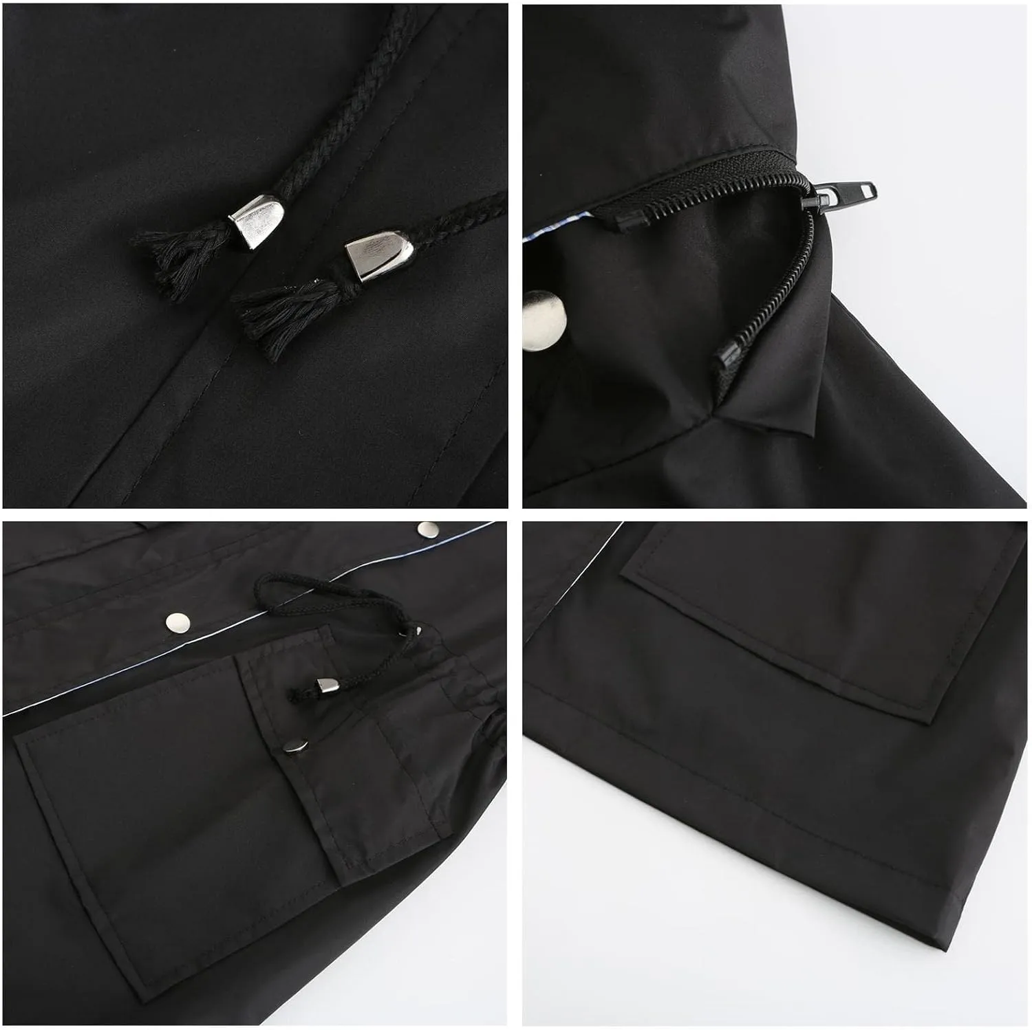MODFUL Womens lightweight Jackets Waterproof Rain Jacket Windbreaker Outdoor Trench Coats With Hood